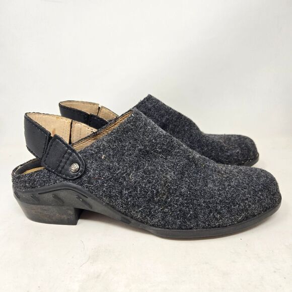 ARIAT Sport Wool Clog Mule Leather Strap Style 94039 Size 8.5 - Picture 2 of 15